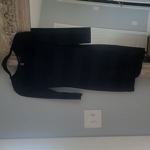 French Connection sz 4 Purple and Black Stripe Dress